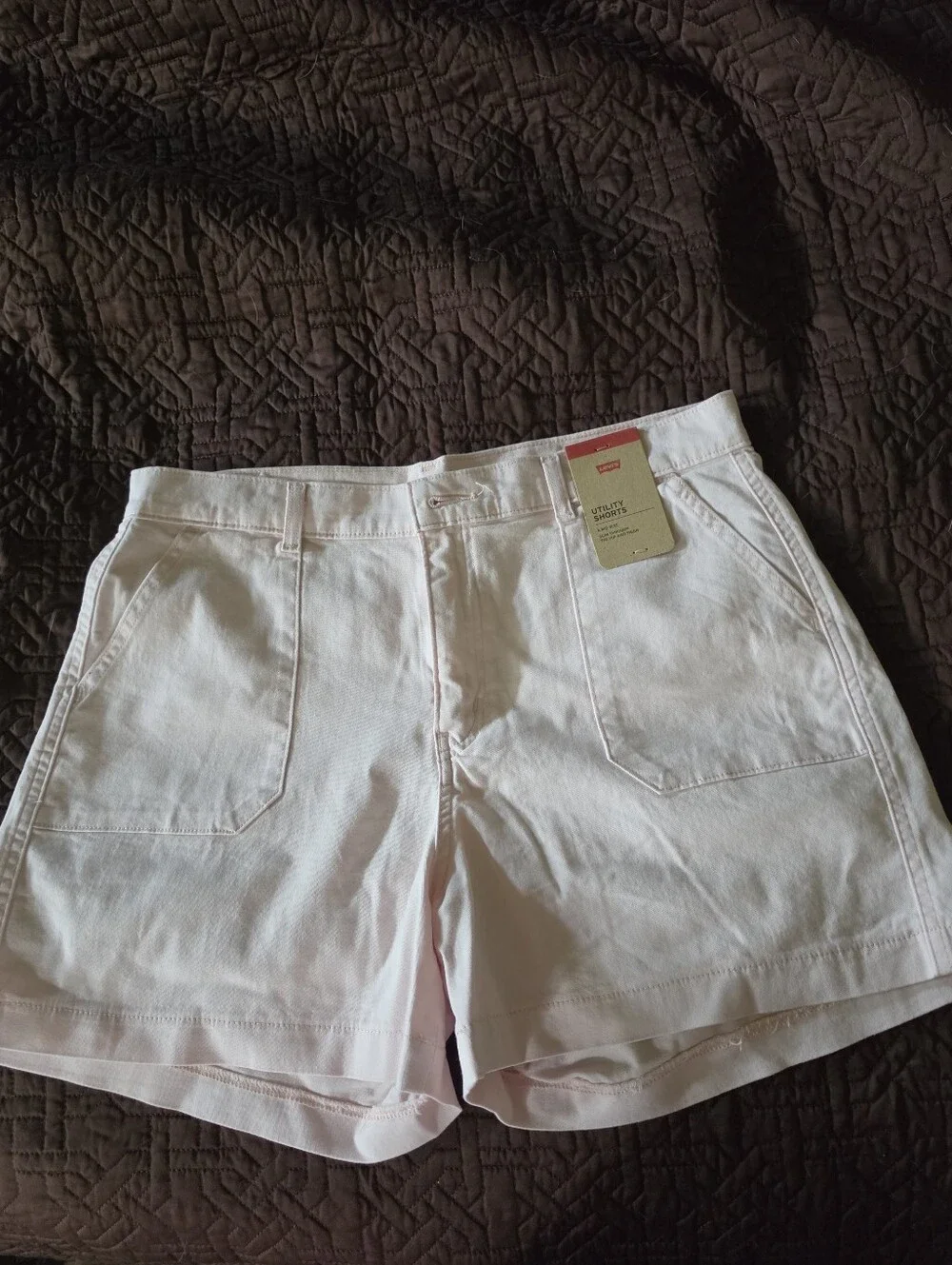 Utility Shorts in Light Pink - Women's Casual Shorts